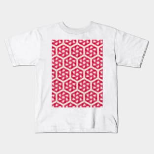 Pink Star Pattern Kids T-Shirt